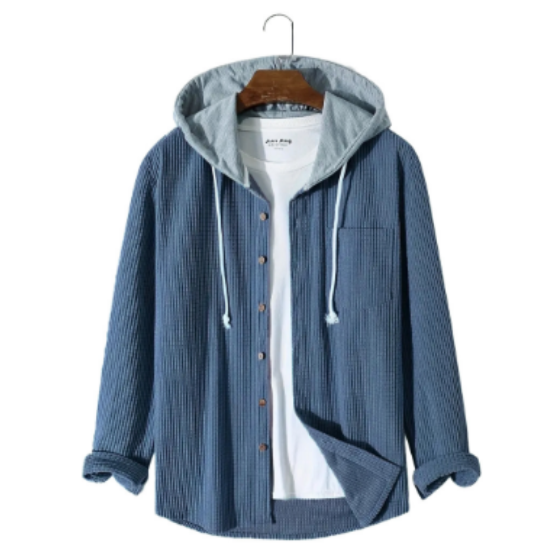 Cozy and stylish Men's long-sleeved hoodie with unique design and verstile elegance | Jochem