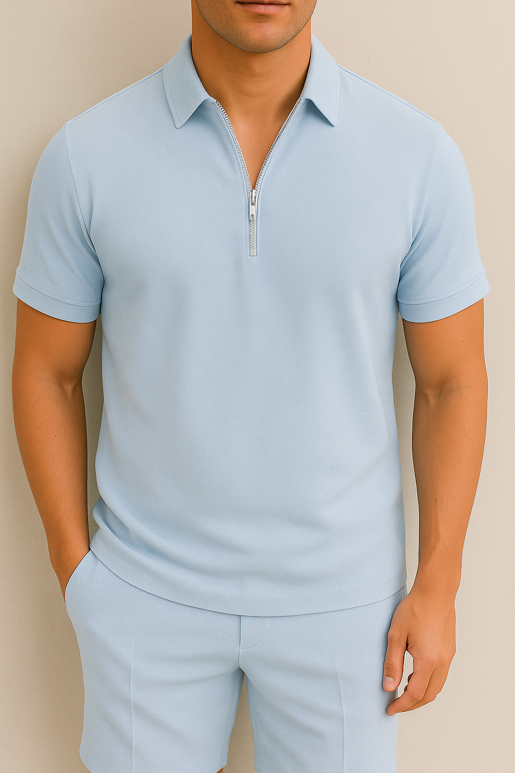 Men's Summer Set | Polo & Shorts | Groomed Fit & Comfort | Casual Chic