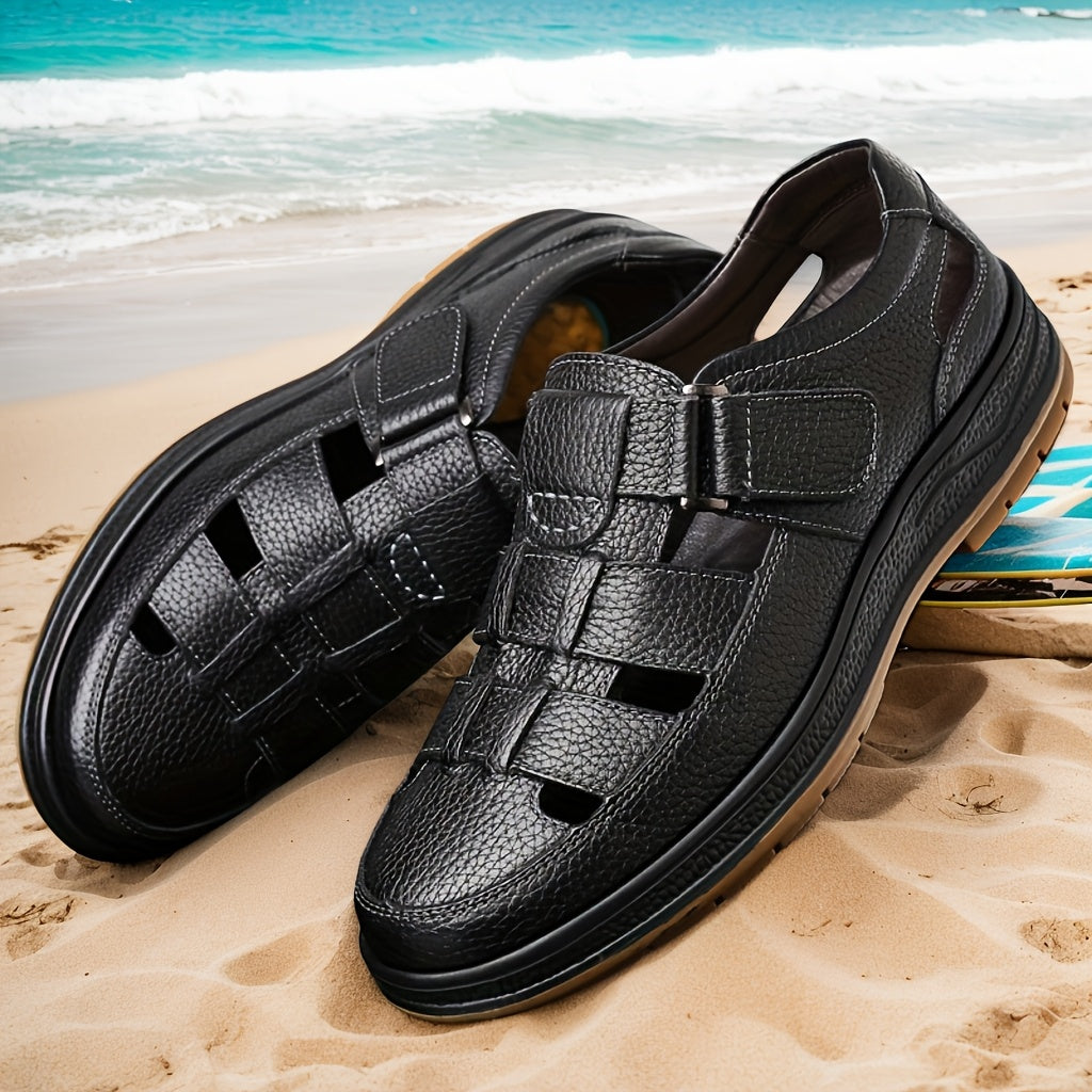 Men's Sandals | Breathable & anti-odour | Comfortable & Durable | Cowhide Upper