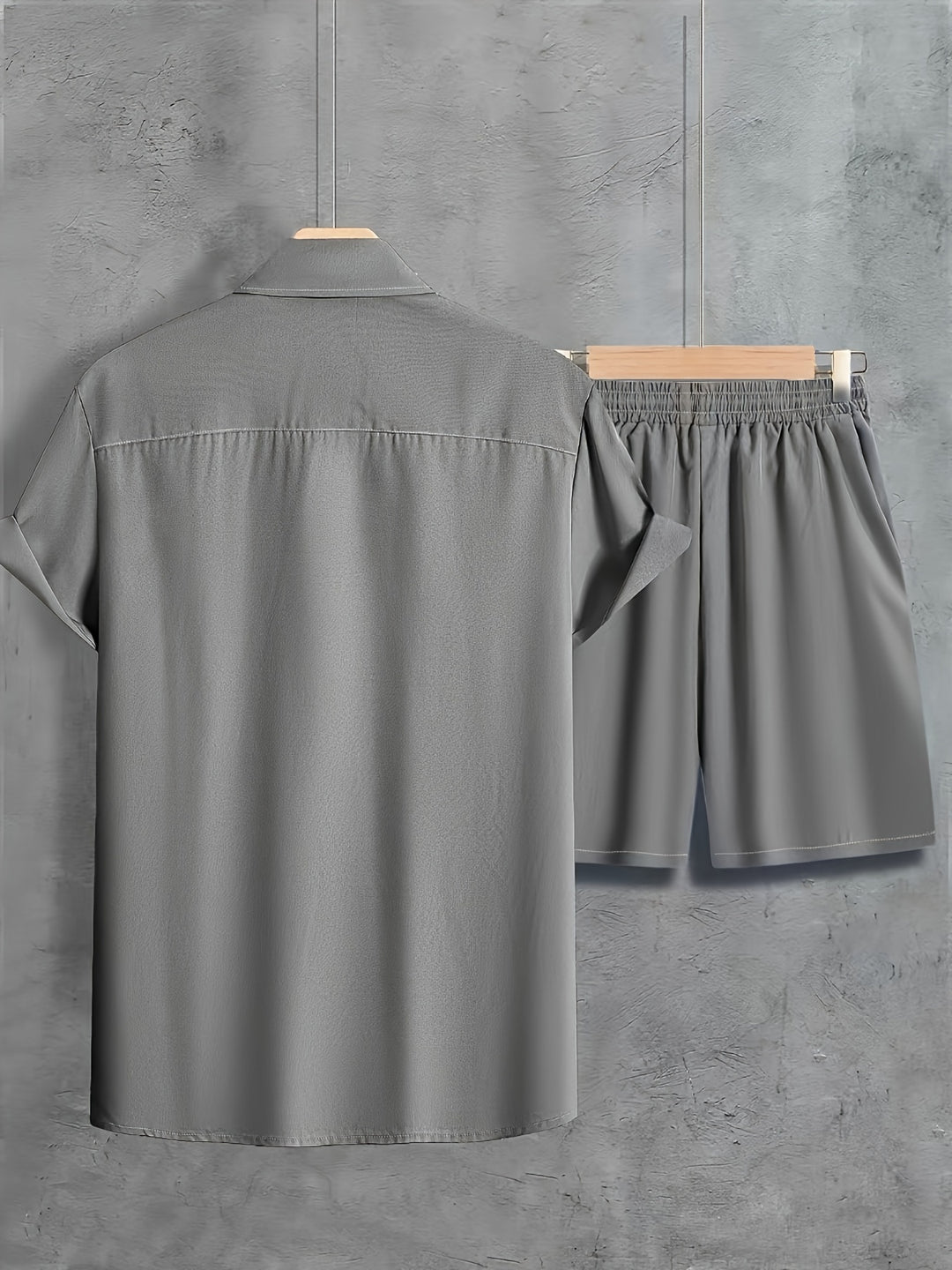 Men's Summer Set | Stylish Revers Shirt & Drawstring Shorts | Breathable & Comfortable