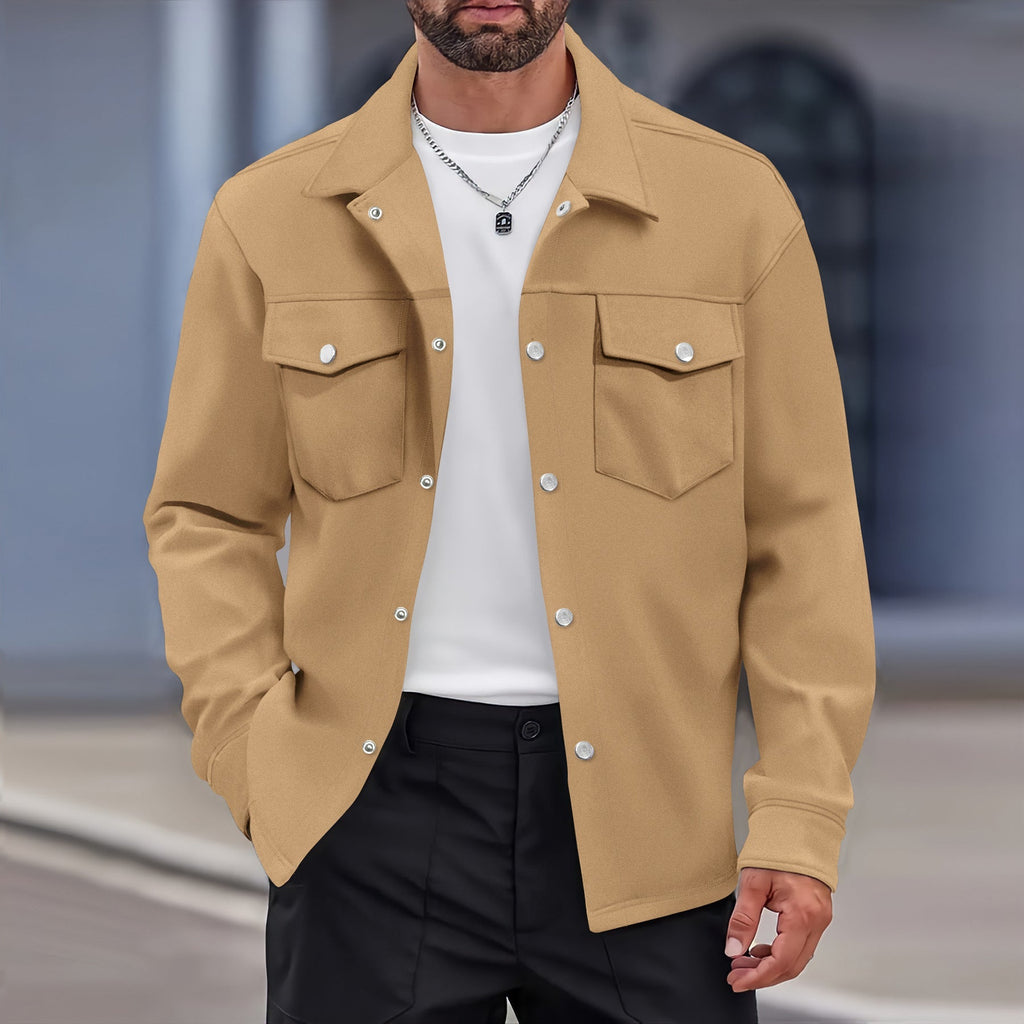 Effortlessly Stylish Light and Luxurious Slim-Fit Blazer with Double Pockets for Men | Stijn