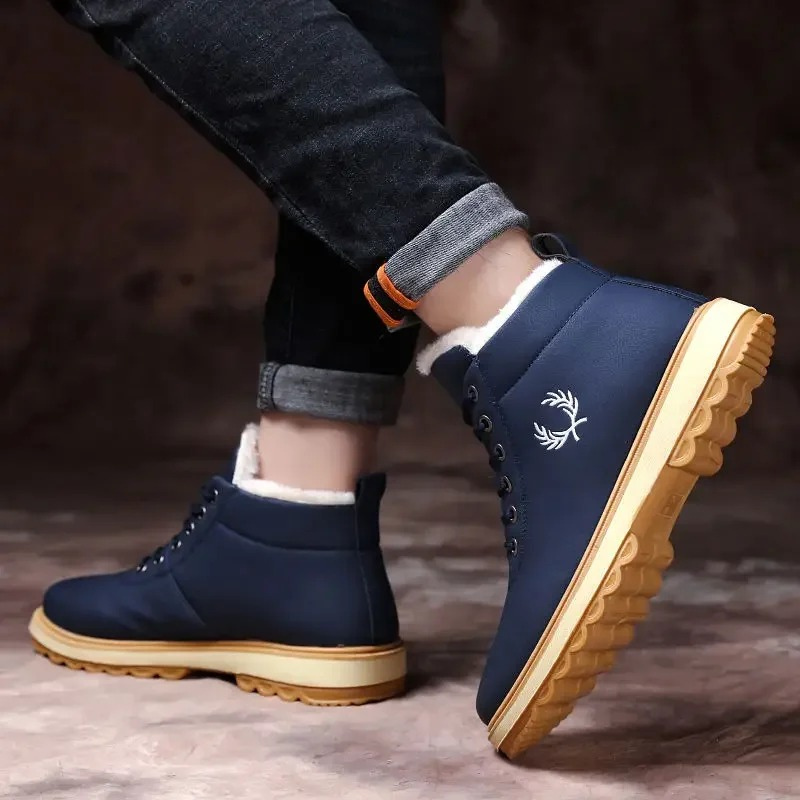 Cosy men's winter boots with fleece lining and non-slip sole | Luuk