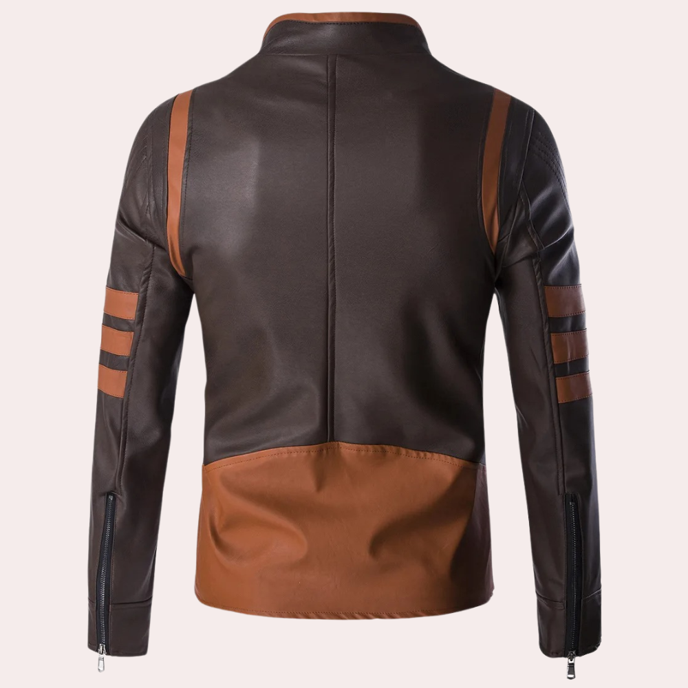 Classic Men's Biker Jacket with bold design and first-class craftsmanship | Thomas