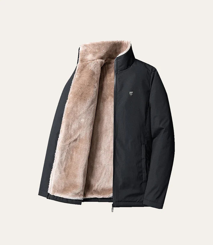Luxury winter jacket with soft fleece lining and water-repellent protection for men | Tobias