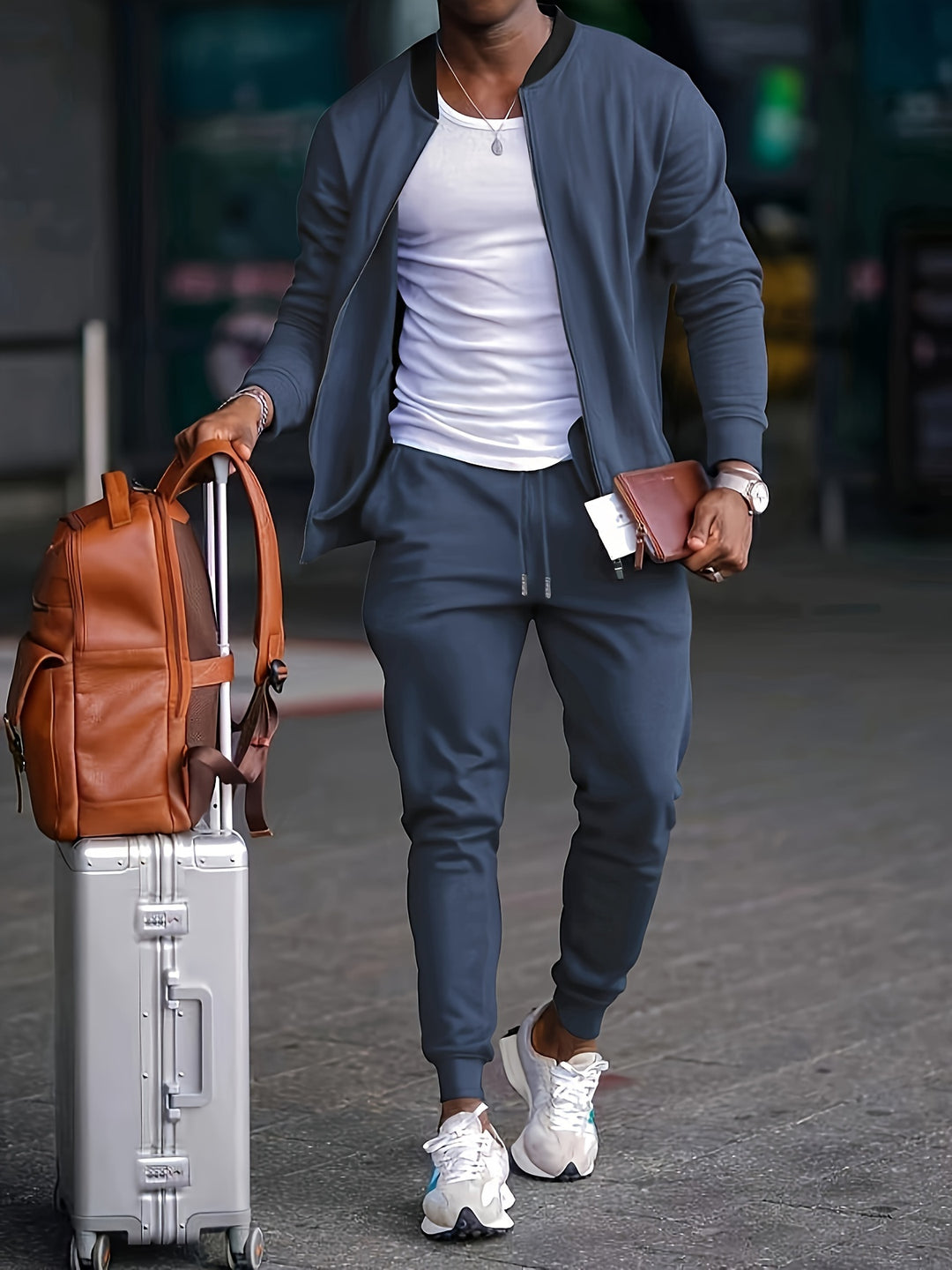 Men's Sporty Suit | Casual & Fashionable | Comfortable Fit | Solid Colour