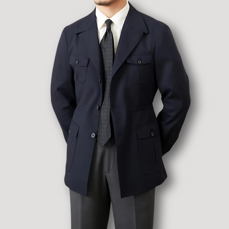 Elegant Vintage overcoat for men with prestigious old-money charm and elegance | Alexander