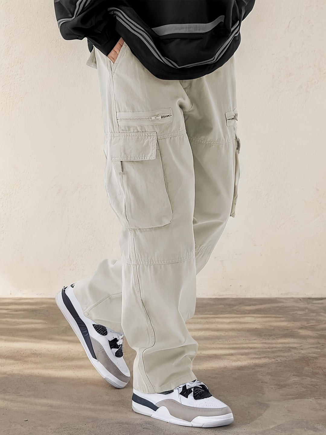 Men's Cargo Trousers | Drawstring & Flap Pockets | Comfortable & Durable | Streetwear