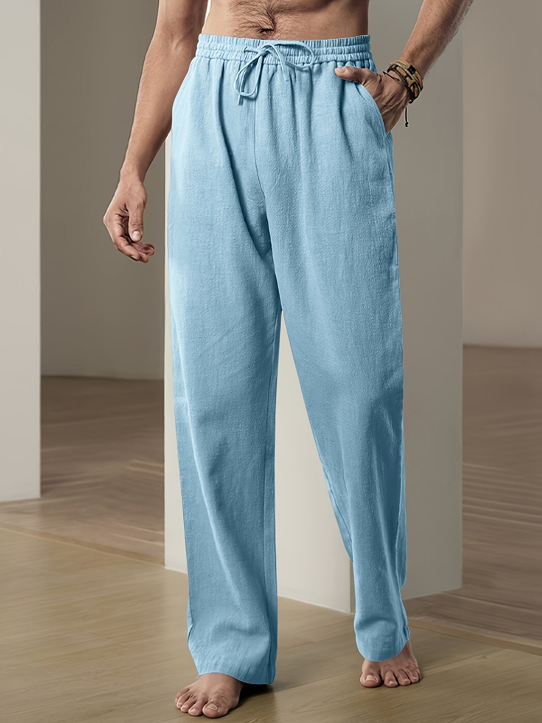 Men's casual linen trousers with breathable comfort and timeless style | Teun