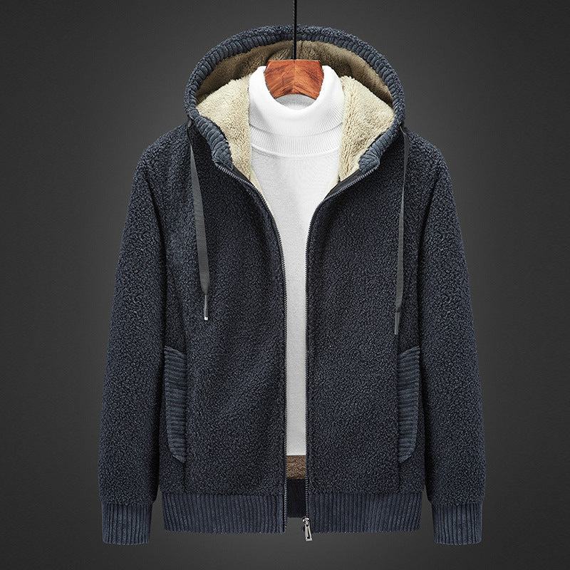 Cosy lined Zip-Up hooded jumper for ultimate warmth and timeless elegance | Noah