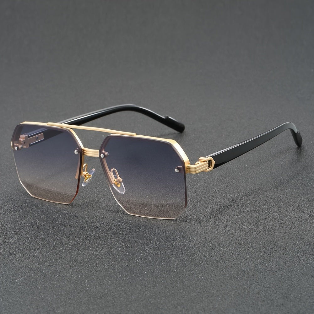 Half-rimmed Glasses | Stylish & Lightweight | Zinc alloy & PC Lens