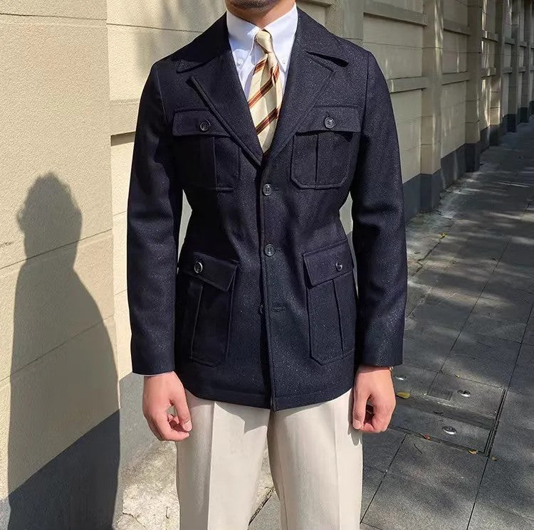 Elegant and unique men's summer coat with classic style and timeless design | Lucas