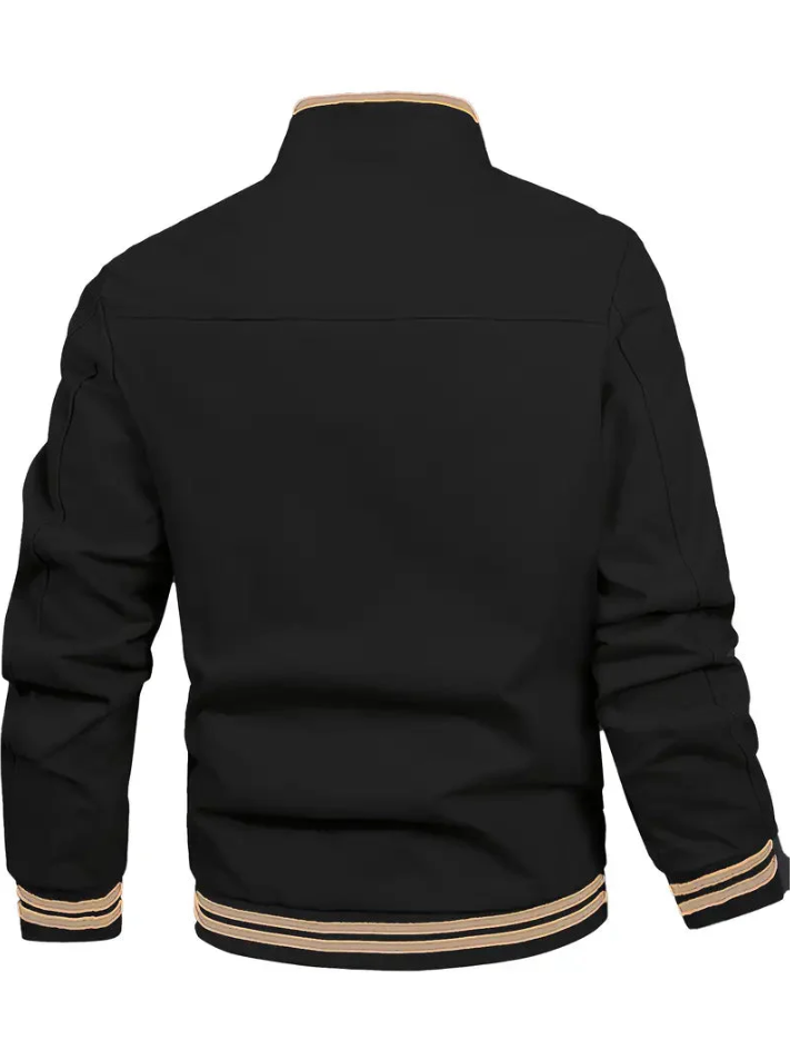 Casual and versatile men's jacket with stand-up collar for ultimate comfort and elegance | Bass
