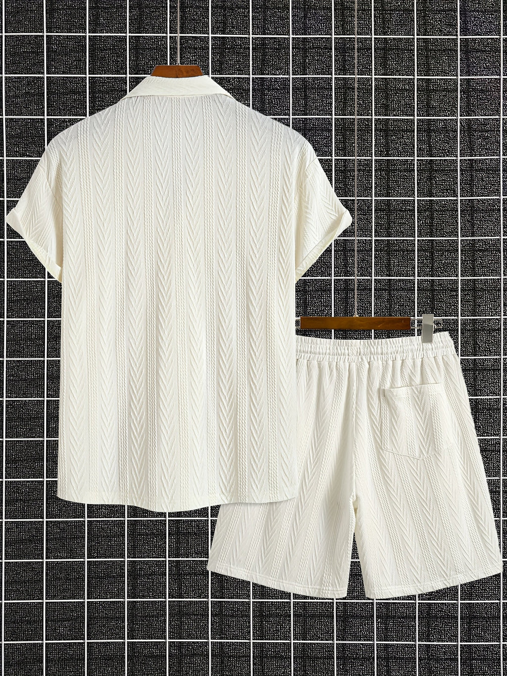 Men's Summer Set | Knitted Shirt & Shorts | Streetwear Style & Comfortable