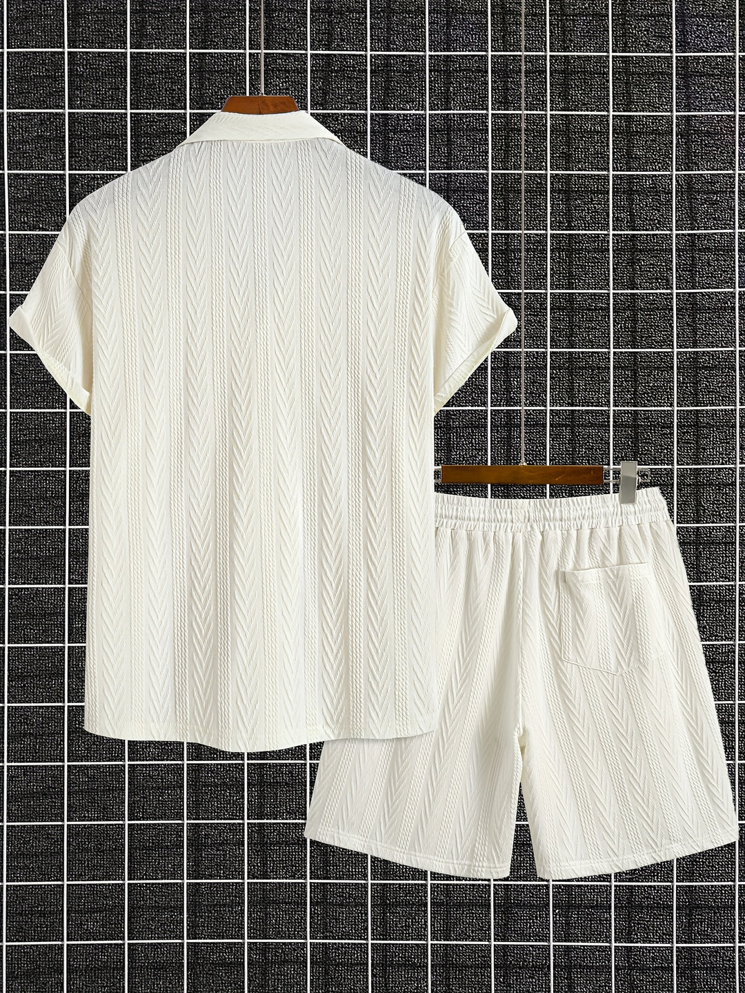 Men's Summer Set | Knitted Shirt & Shorts | Streetwear Style & Comfortable