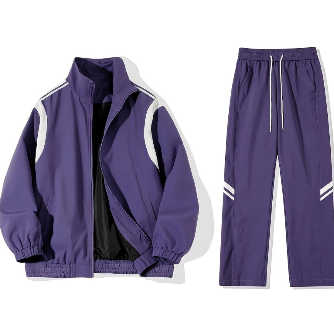 Men's Tracksuit | Windbreaker & Joggers | Color Block | Spring & Autumn