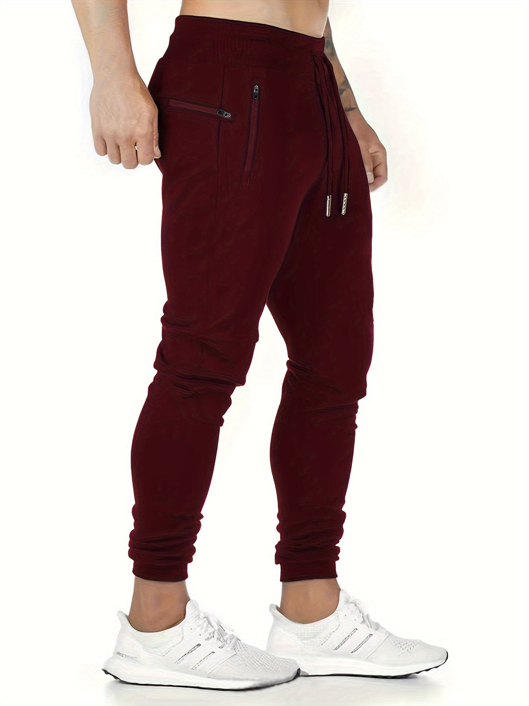 Men's sweatpants | Lightweight & Breathable | With Zip Pockets & Drawstring