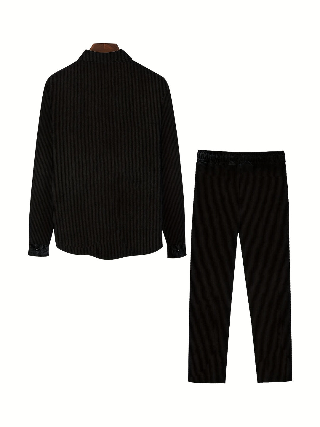 Men's Casual Set | Long sleeves & Roll-neck | Solid Colour | Spring