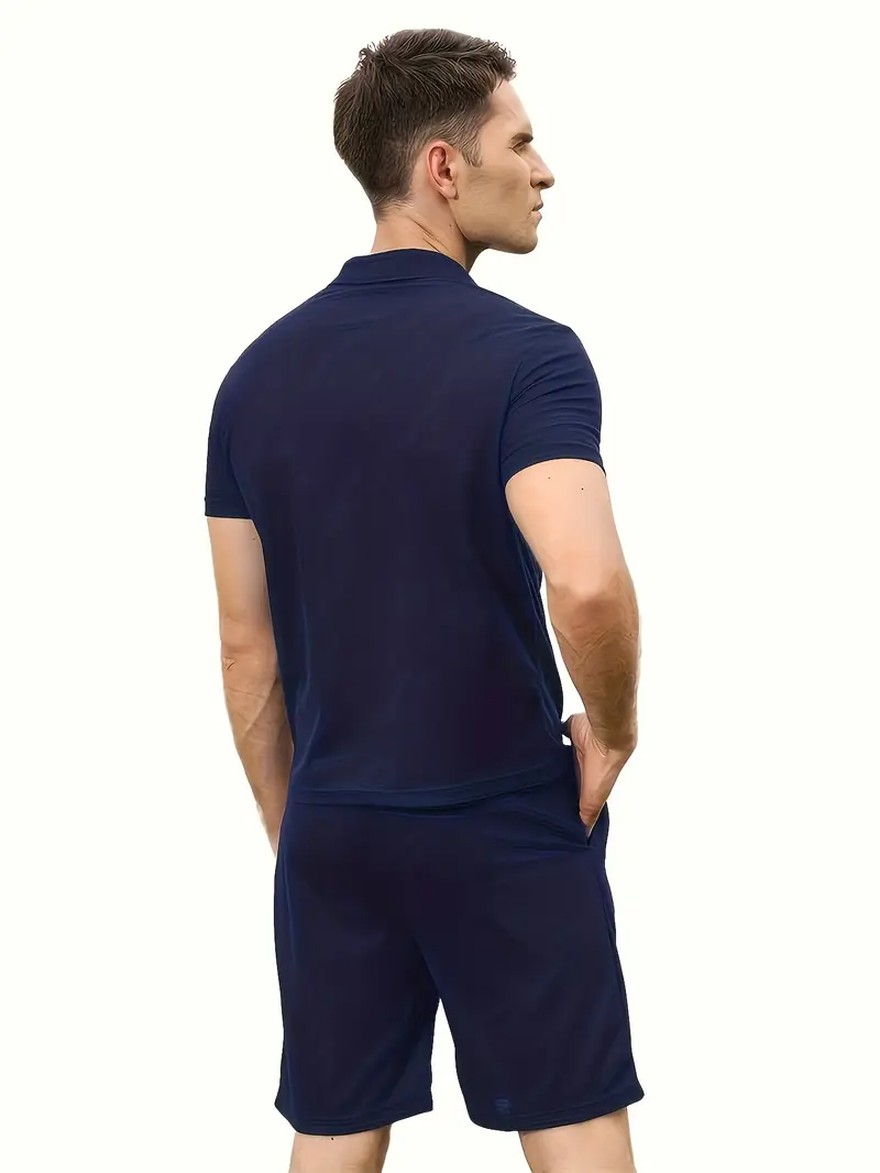 Summer Men's Set | Stylish & Casual | Polo & Shorts | Modern Elegance