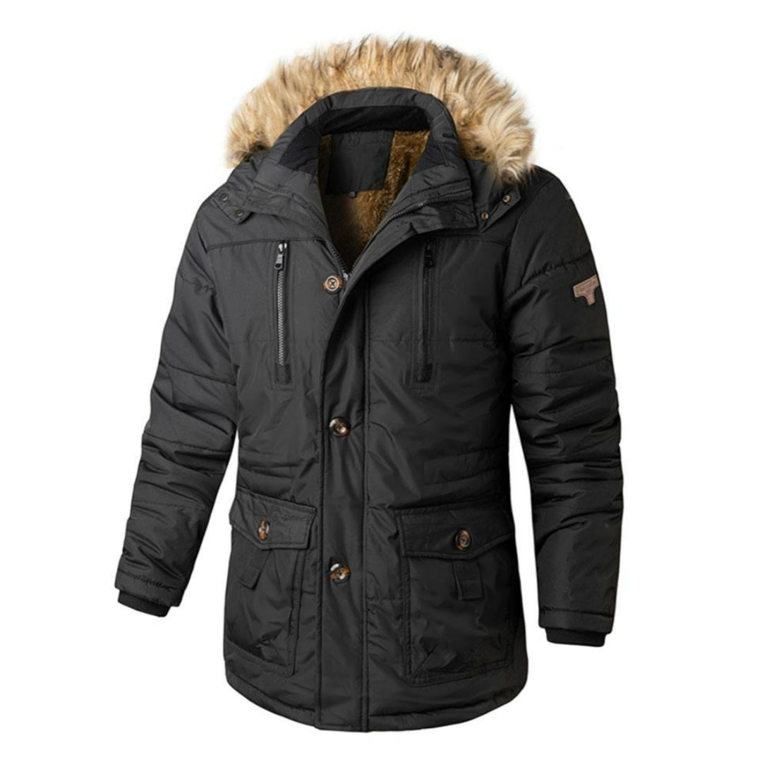Dynamic winter jacket with detachable hood for ultimate comfort and effortless style | Bass