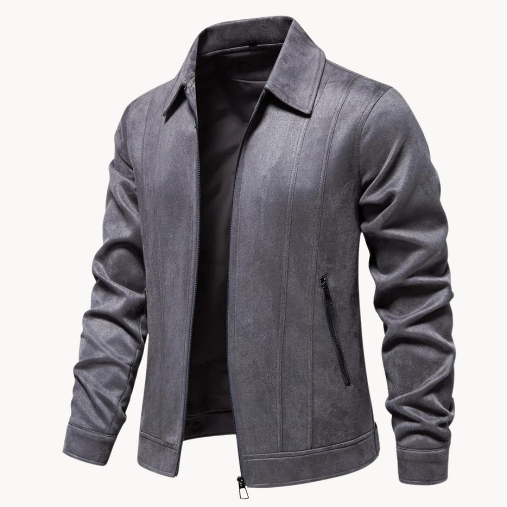 Luxury suede jacket for men with refined style and unmatched sophistication | Maik