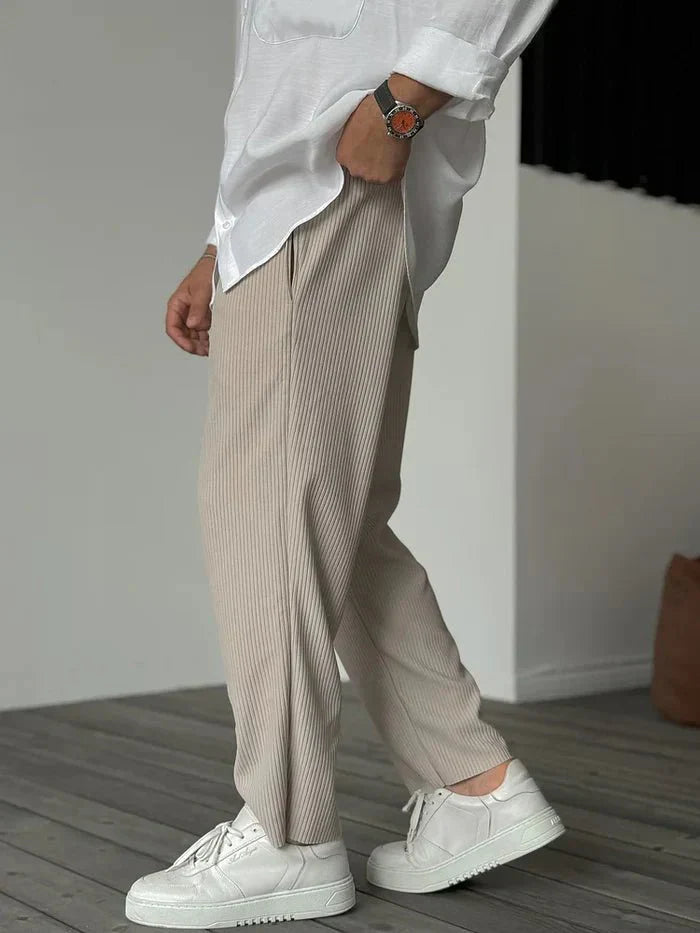 Luxury ribbed trousers | Elegant & Timeless | Comfortable fit | Men's