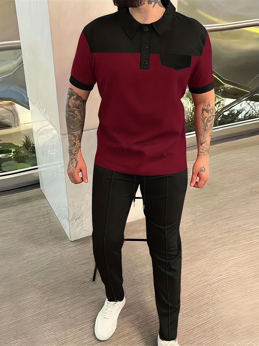 Polo Shirt & Trousers | Breathable & Versatile | Stylish and Casual Set