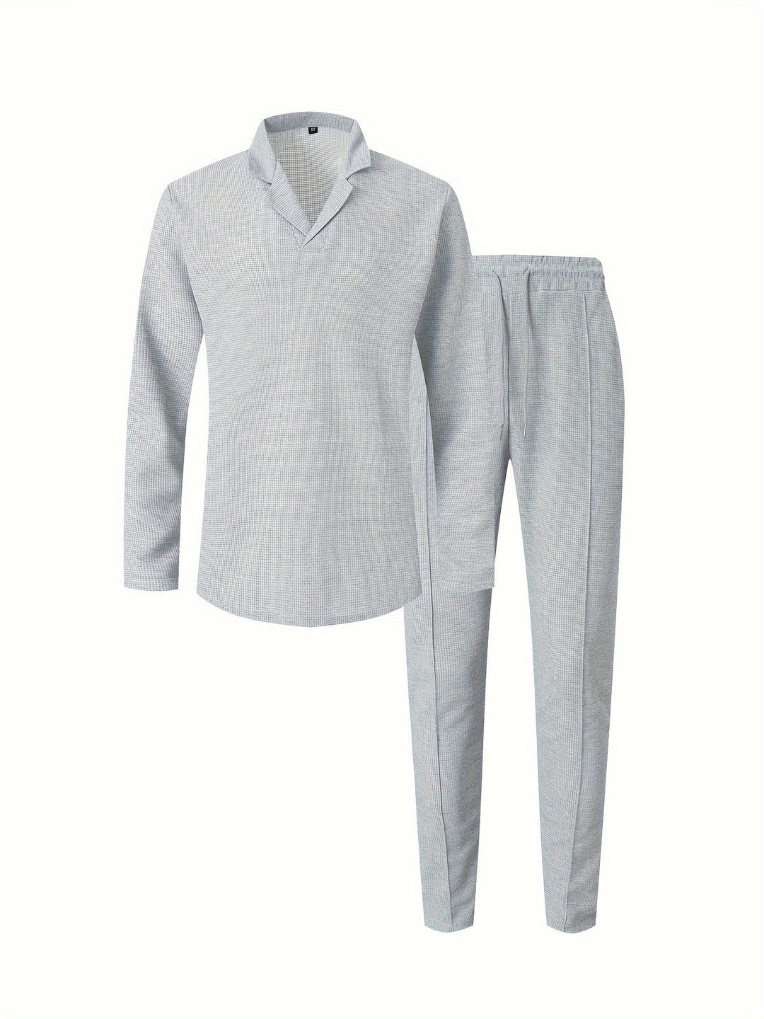 Men's Casual Set | Lapel Shirt & Trousers | Stylish & Comfortable | Spring