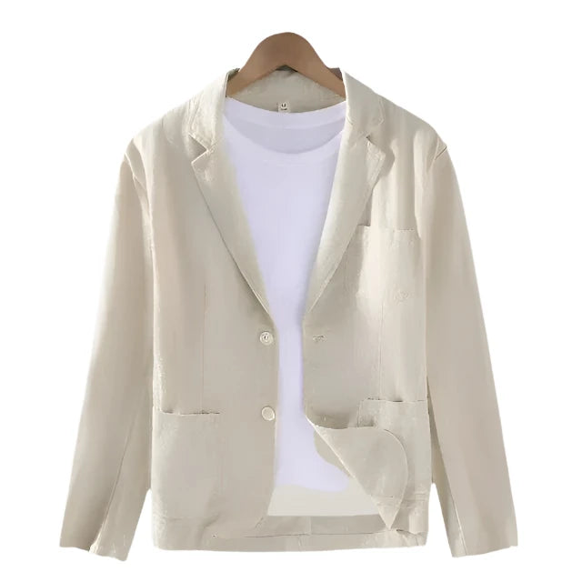Elegant Italian linen blazer for men with refined charm and modern look | Cas