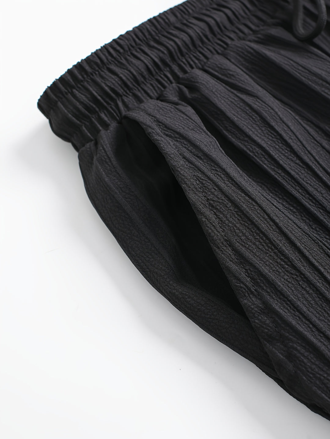 Men's Set | Striped Shirt & Shorts | Golf Pattern & Airy Fabric | Spring/Summer
