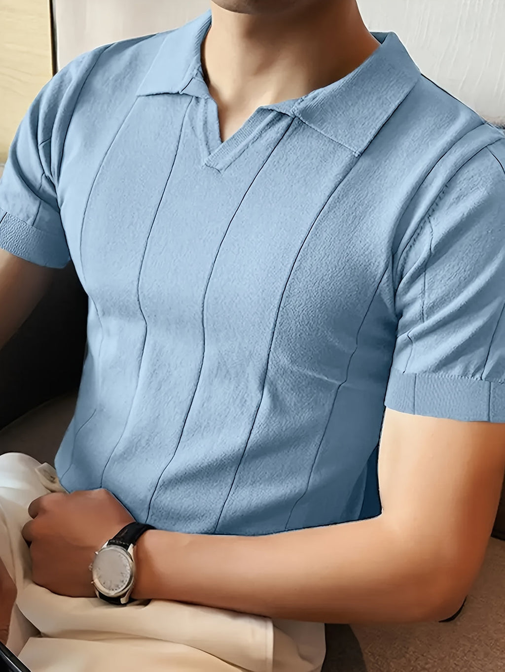 Lightweight and versatile men's short-sleeved polo shirt for casual and sportswear | Dani