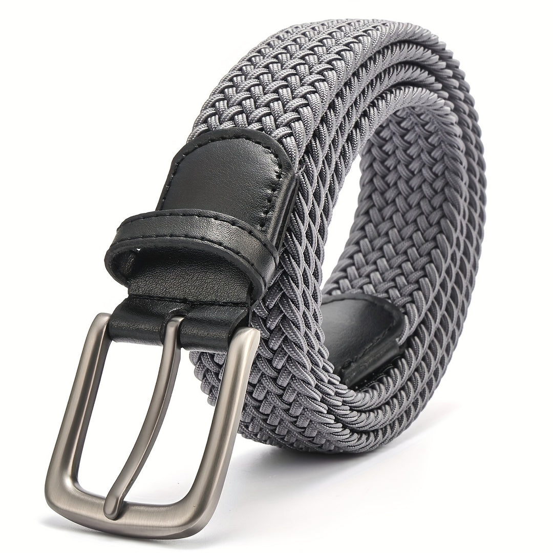 Stretch Woven Belt for Men's Golf and Casual Wear with Durable Polyester and Alloy Buckle | Olivier