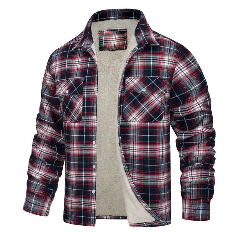 Checkered Shirt Jacket | Winter Warmth & Style | Fleece Lined