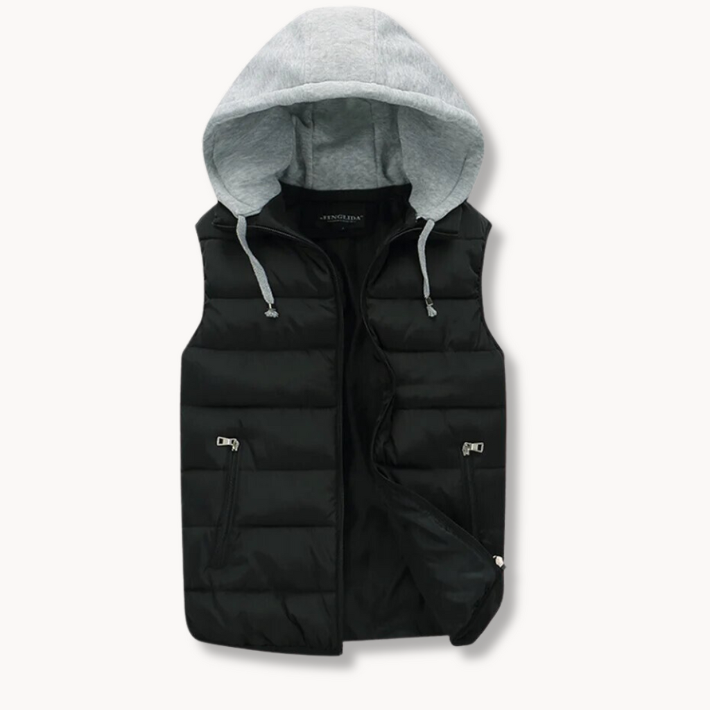 Cozy Hooded Quilted Vest for Men with Ultimate Comfort and Warmth | Tim