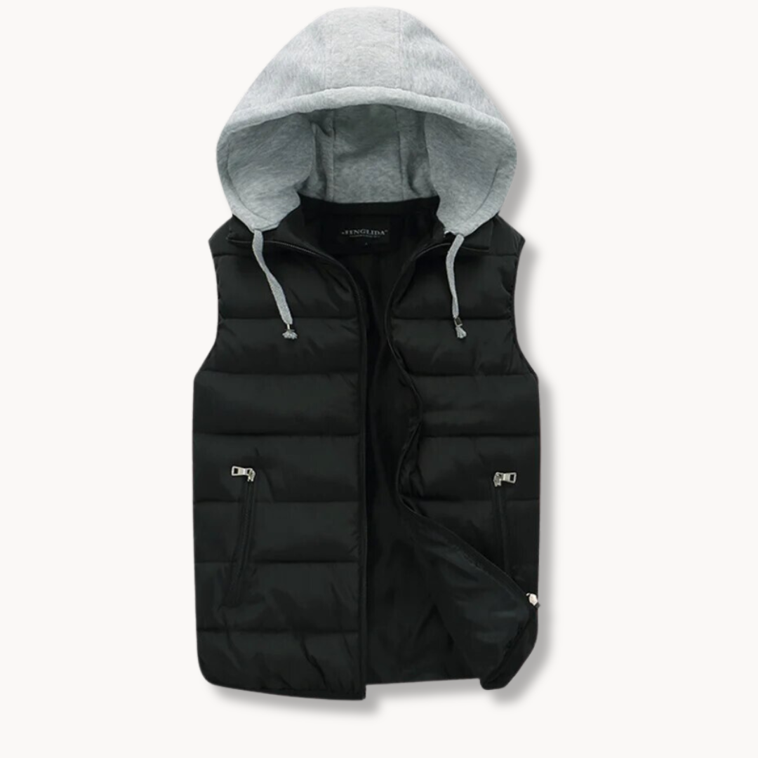 Cozy Hooded Quilted Vest for Men with Ultimate Comfort and Warmth | Tim