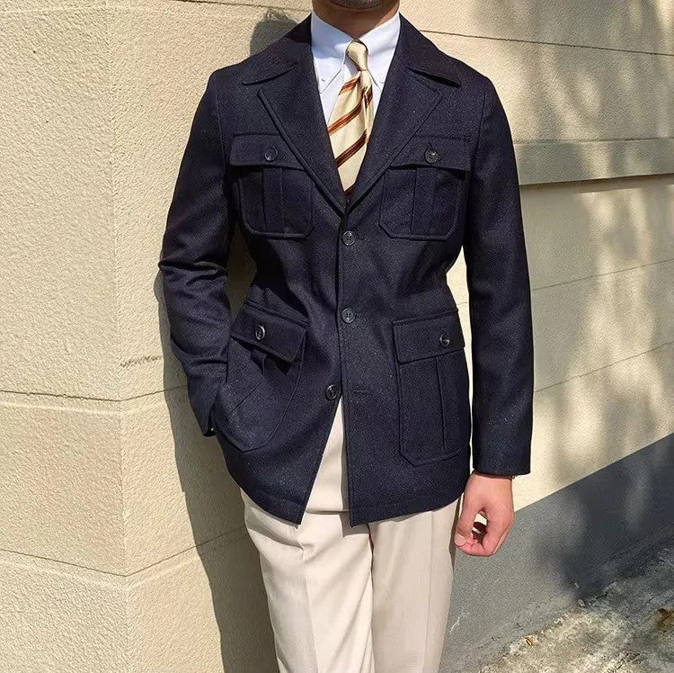 Elegant and unique men's summer coat with classic style and timeless design | Lucas