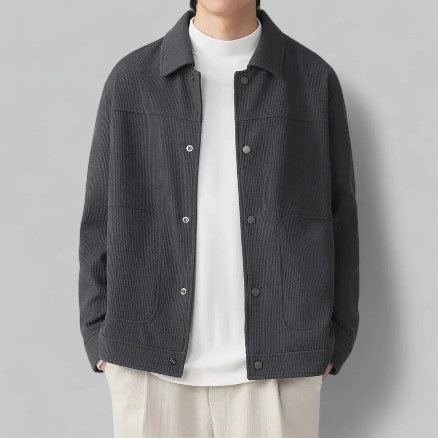 Elegant men's jacket crafted from premium fabric for timeless style and comfort | Gideon