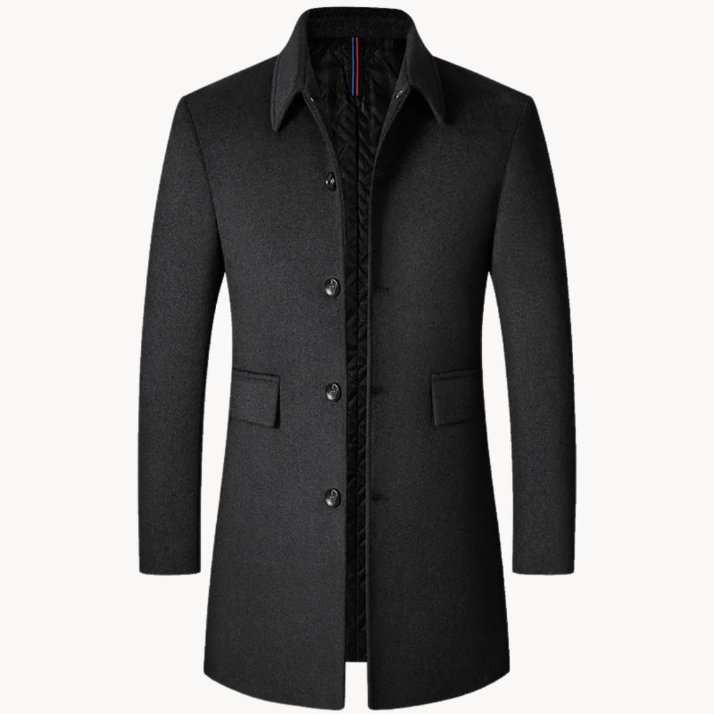 Classic men's wool coat for unmatched warmth and refined style | Morris