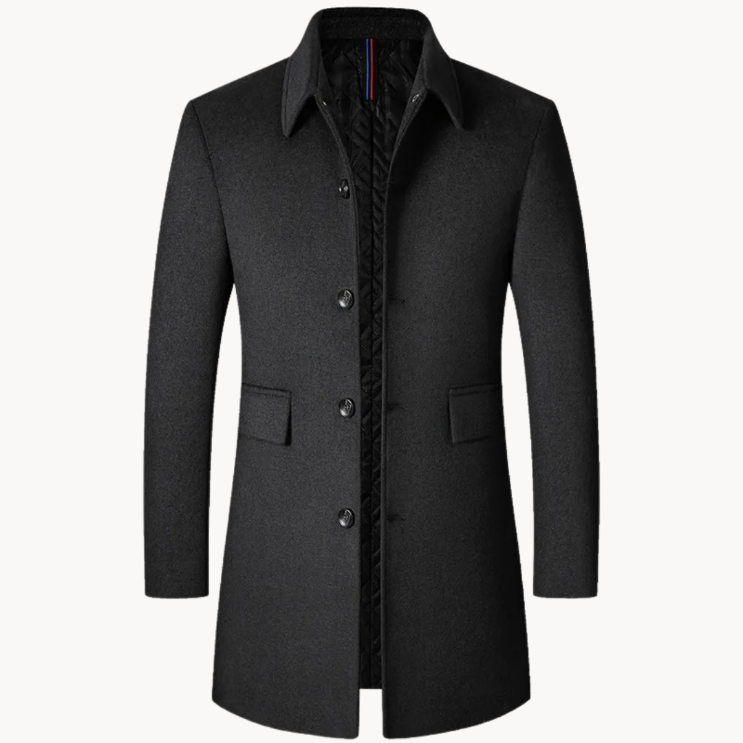 Classic men's wool coat for unmatched warmth and refined style | Morris