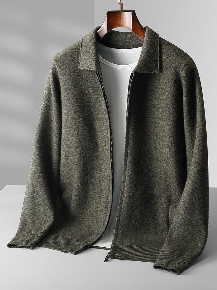 Beautiful cashmere zipped cardigan for timeless elegance and ultimate comfort | Lucas