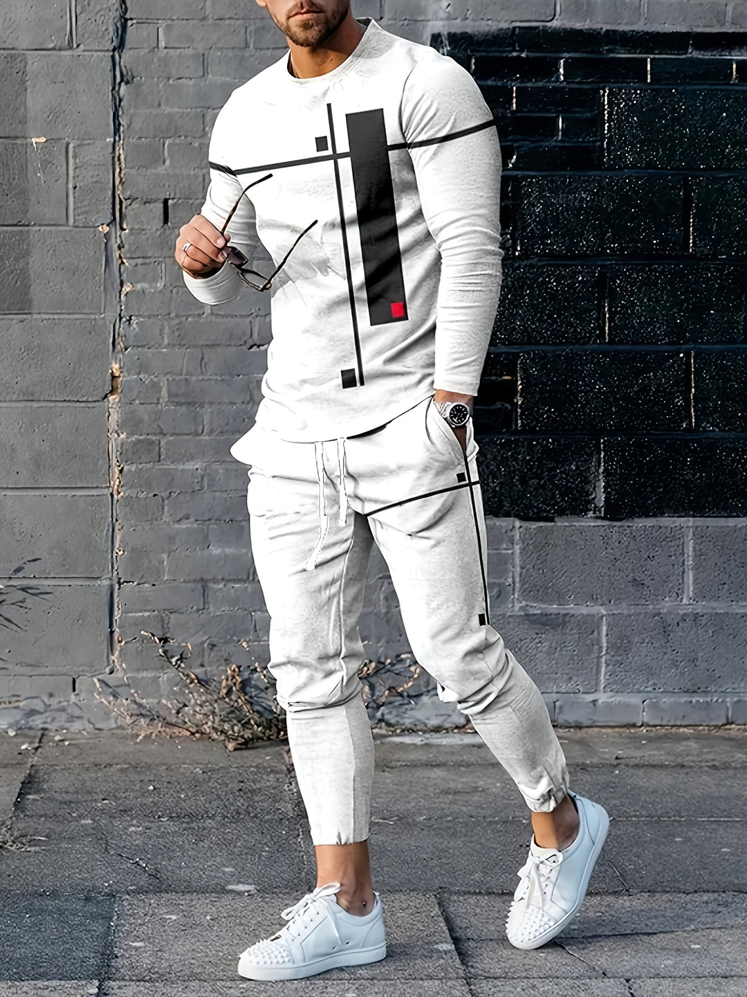 Men's Sports Suit | Colour Accent & Pockets | Comfortable & Casual | Spring