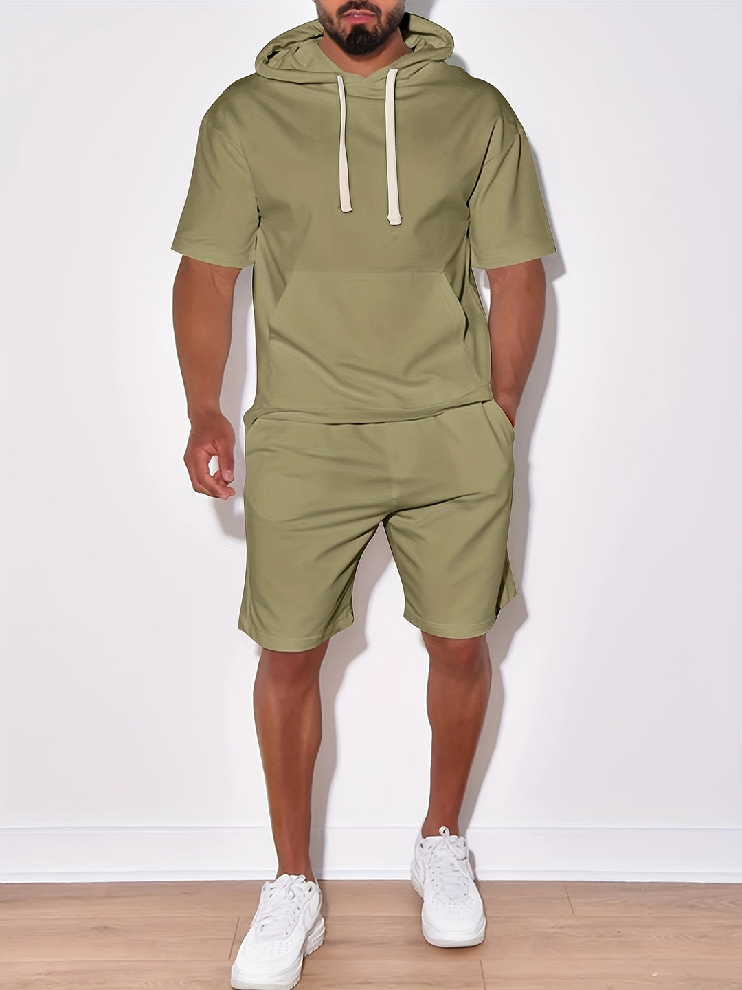Sweatshirt & Shorts Set | Casual & Stylish | Modern Design | Men's