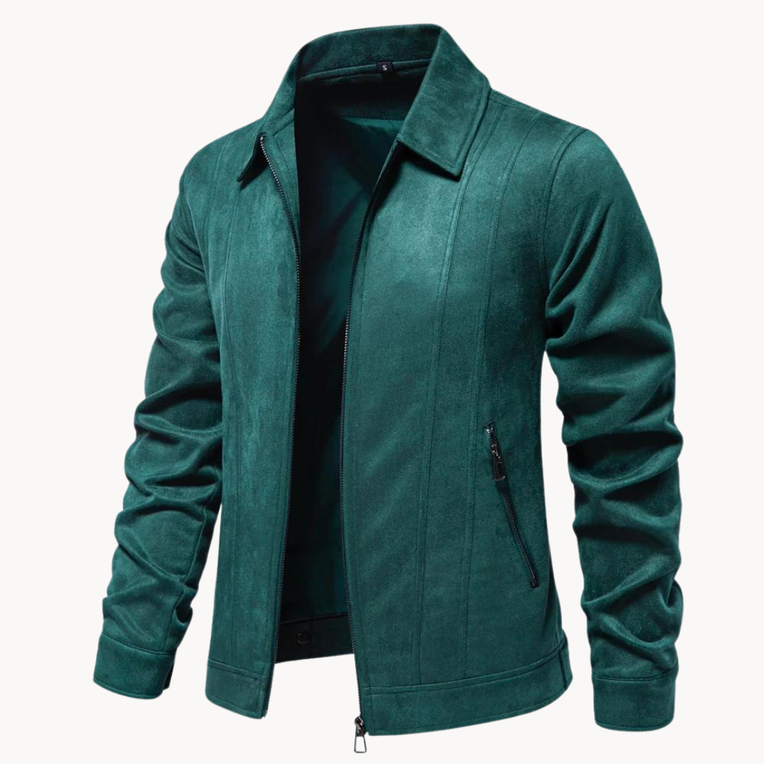 Luxury suede jacket for men with refined style and unmatched sophistication | Maik