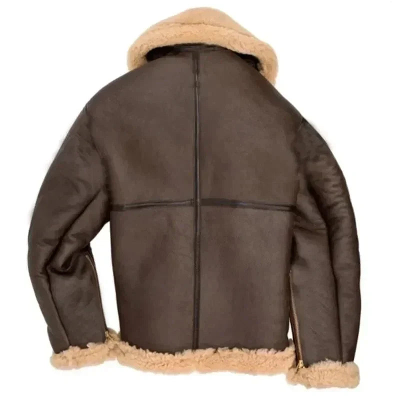 Leather Pilot Jacket | Iconic & Timeless Style | Warm Sherpa Lined & Durable Genuine Leather