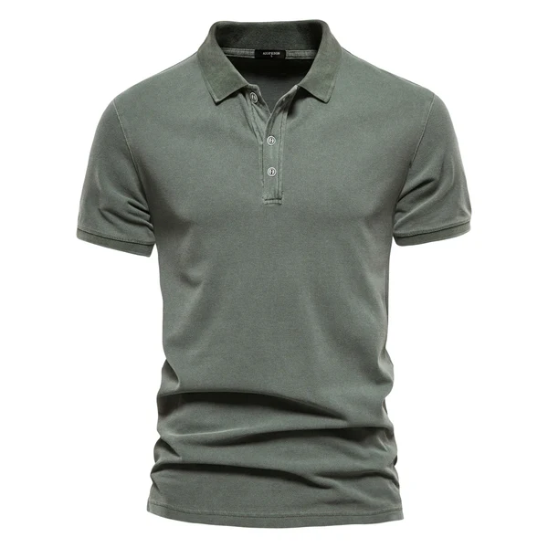 Men's Polo Shirt | Breathable Cotton | Casual & Golf | Solid Colour | Short Sleeve