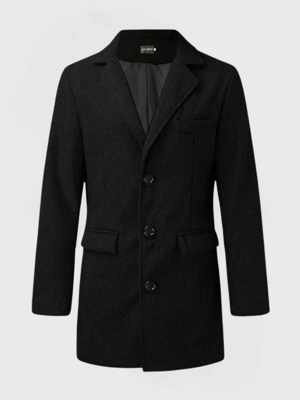 Classic Tailored Overcoat for Men with Timeless Elegance and Classic Hairstyle Design | Teun