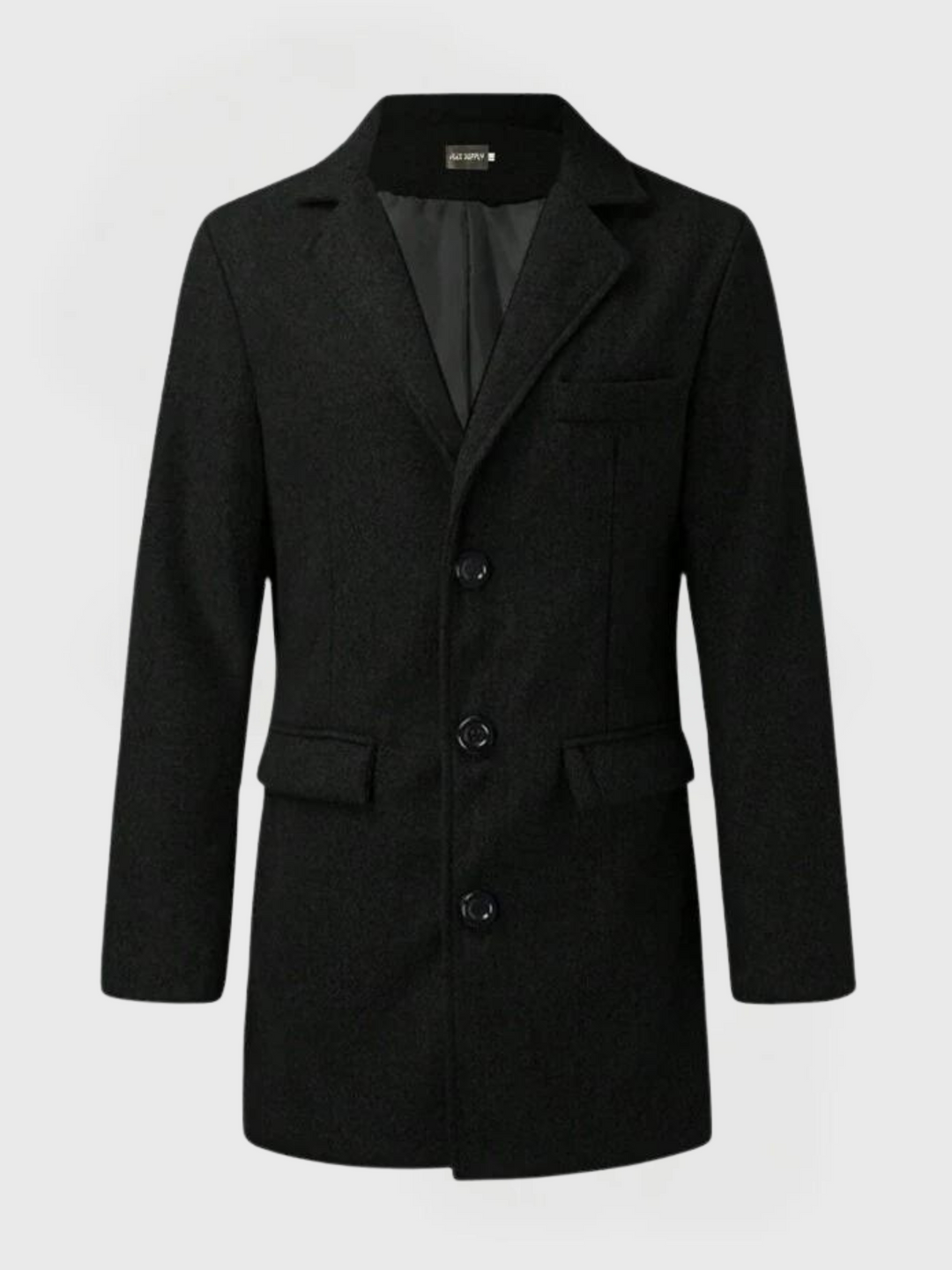 Classic Tailored Overcoat for Men with Timeless Elegance and Classic Hairstyle Design | Teun