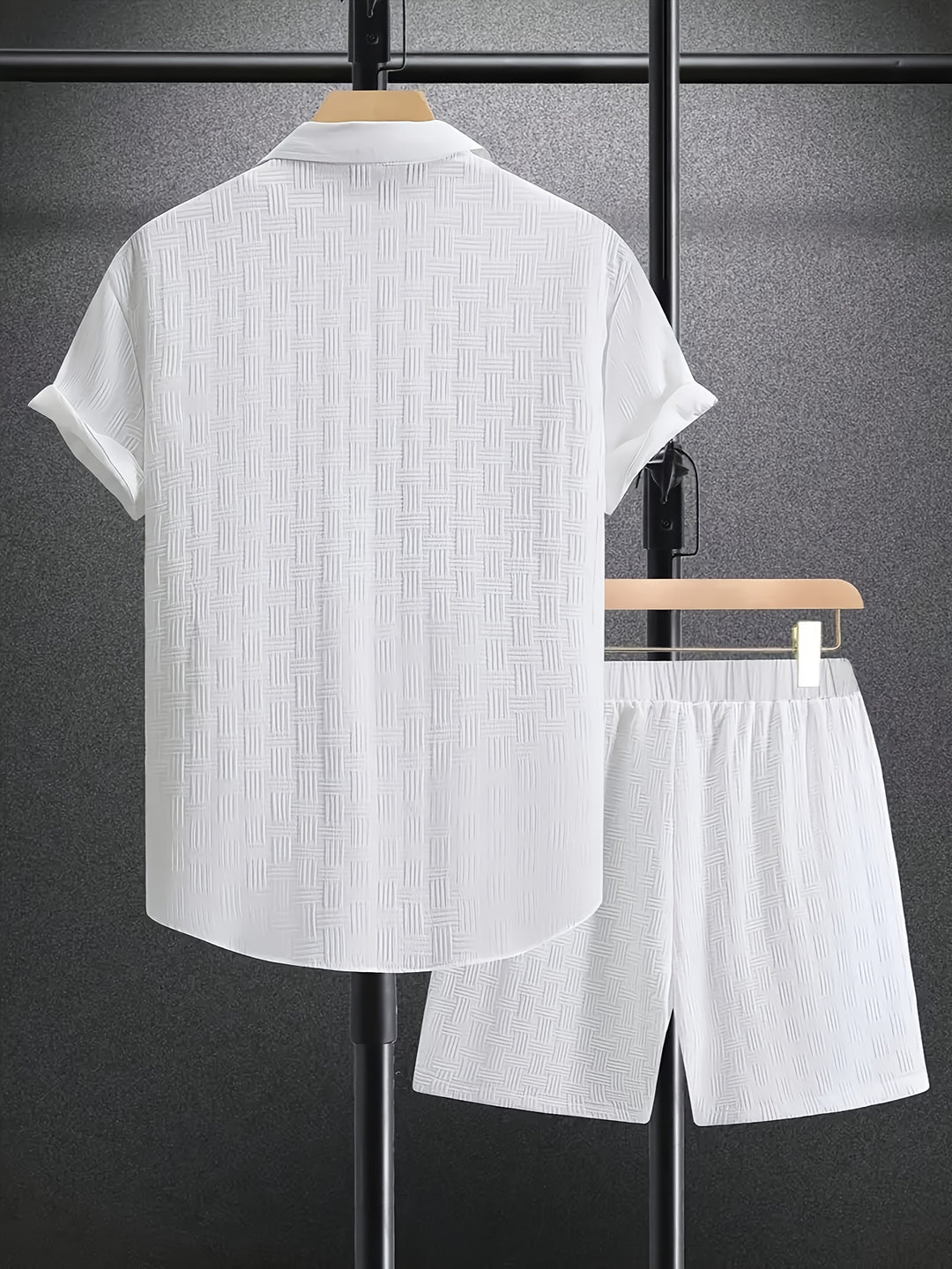 Men's Summer Set | Slim-Fit Shirt & Shorts | Light & Comfortable | Outdoor Activities