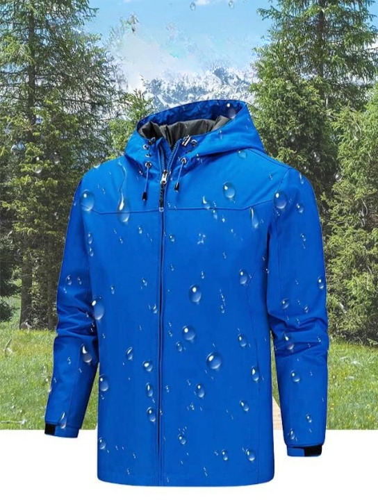 Casual weatherproof men's hooded jacket | Martijn