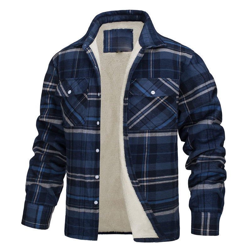 Checkered Shirt Jacket | Winter Warmth & Style | Fleece Lined