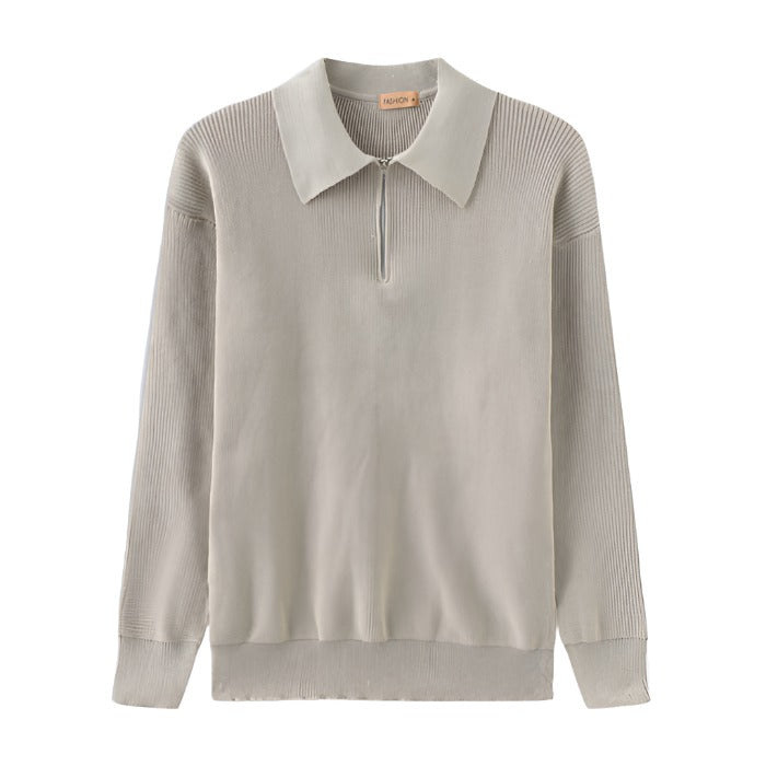 Elegant Half-Zip winter jumper for men with refined style and timeless warmth | Ezra